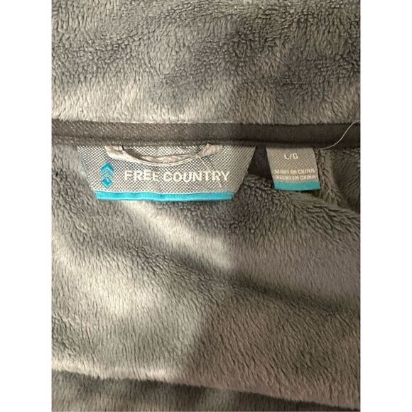 Free Country Women's Gray Free Cycle Soft Shell Fleece Lined Zip Jacket Large - Picture 6 of 8